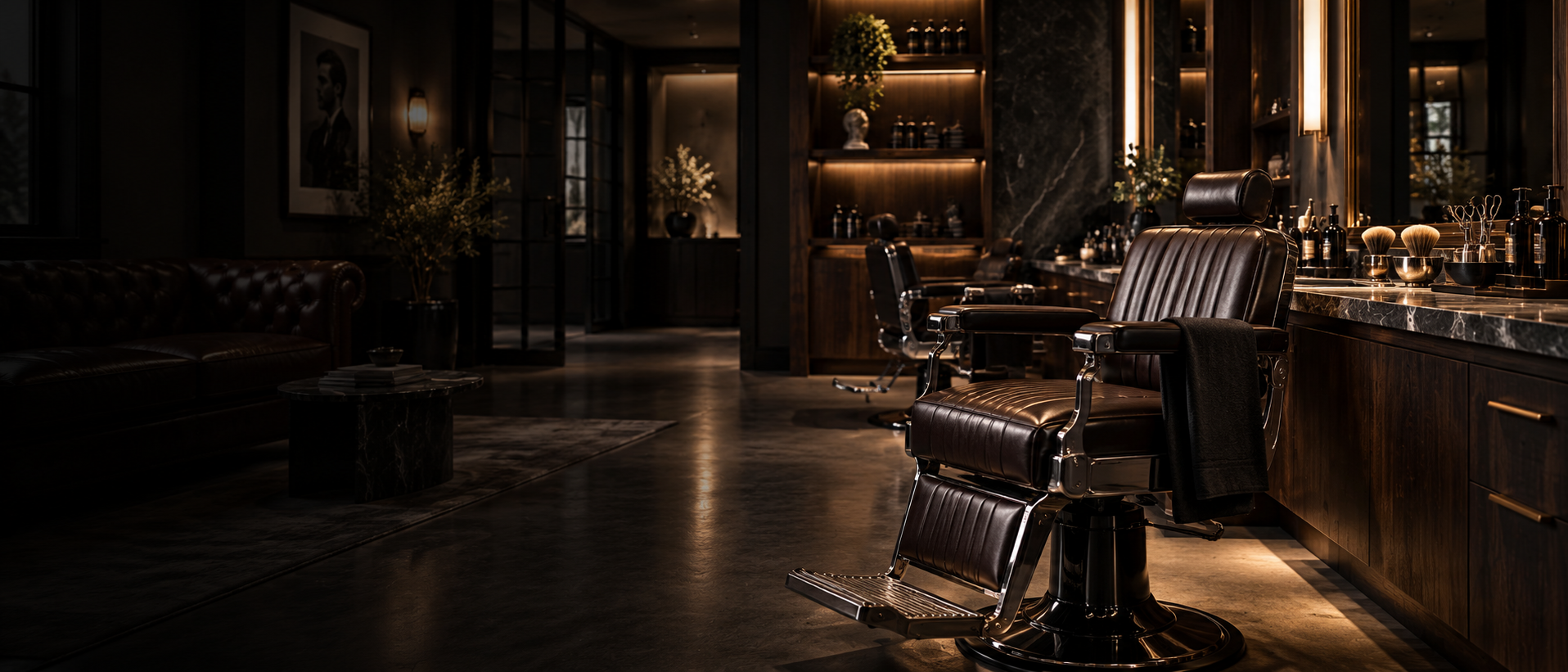 Maison Barbier luxury barbershop website